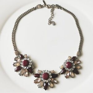 ♥️ Ruby & Marquise Gems - Statement Necklace 📿